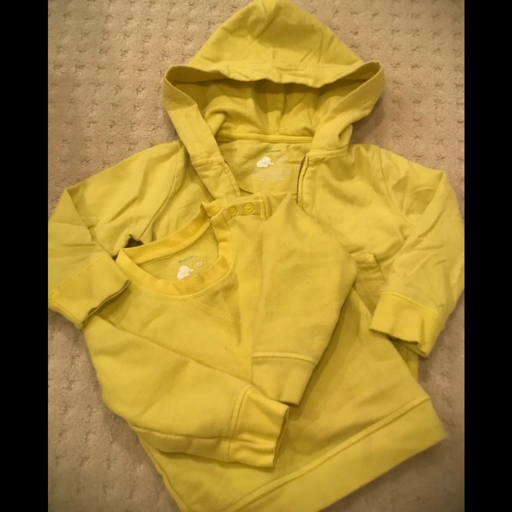 Primary - set of two sweatshirt and hoodie. 18-24M